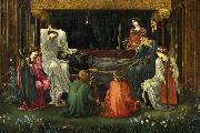 Edward Burne-Jones The Last Sleep of Arthur in Avalon France oil painting artist